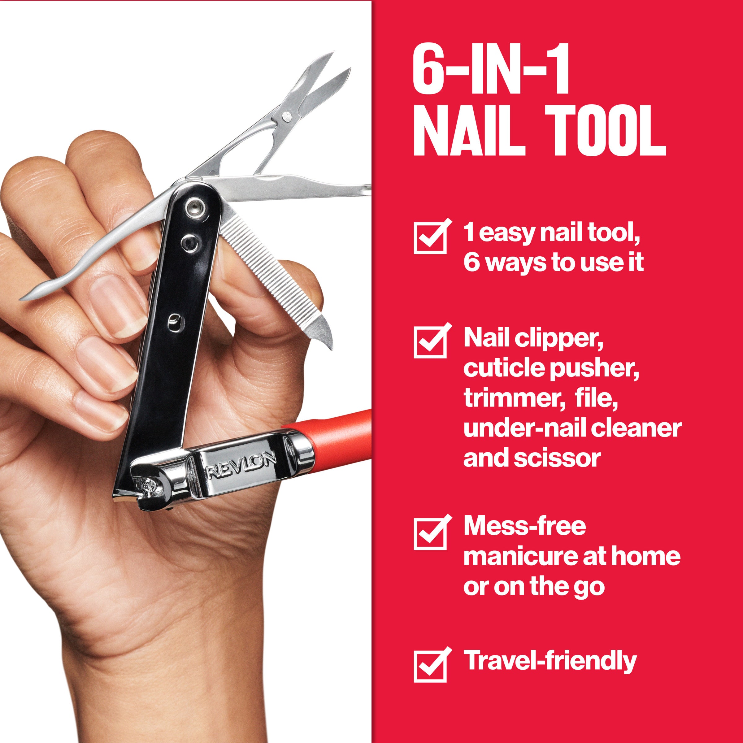 6-In-1 Nail Tool: Heavy Duty Nail Clipper - Image 2